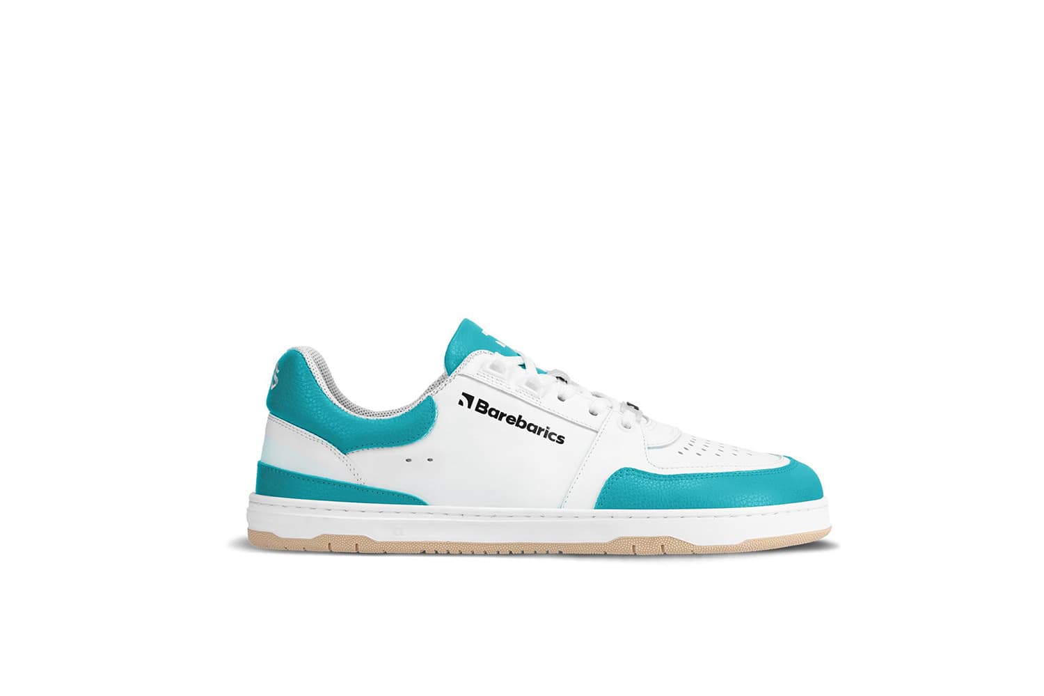 Barebarics Barefoot Sneakers Barebarics Wave - White & Dark Turquoise